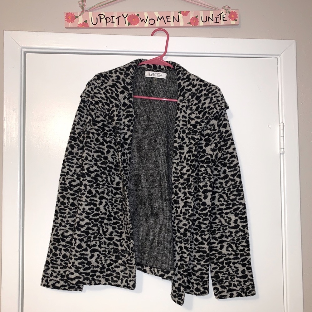 Super sassy animal print jacket!